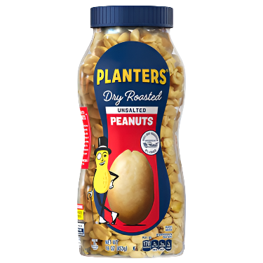 Planters Peanuts Unsalted 16oz